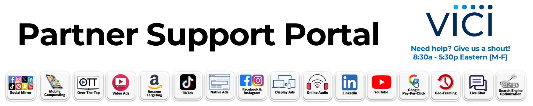 Vici Media Support Portal Logo